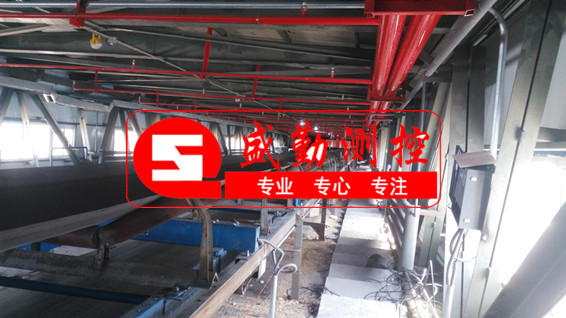 ICS—14型高精度电子皮带秤，安装在倾斜角
